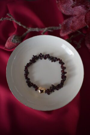 Armband edelsteenchips Granaat ~ AG 001
