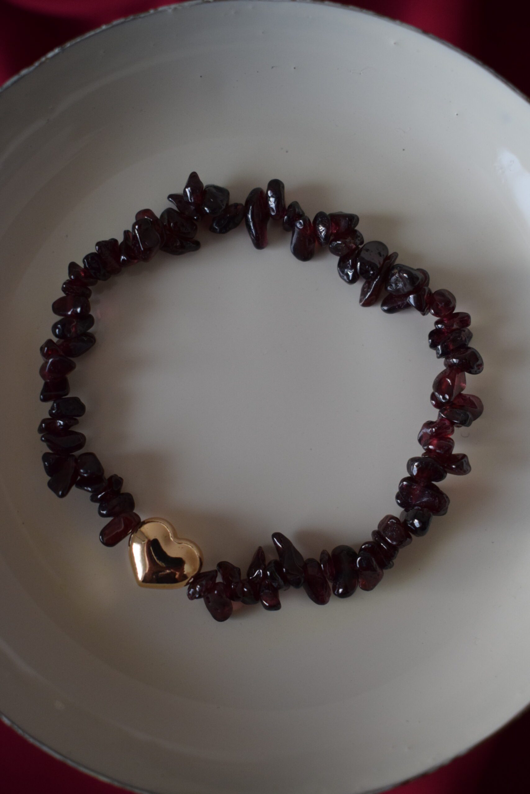 Armband edelsteenchips Granaat ~ AG 001 - Afbeelding 3