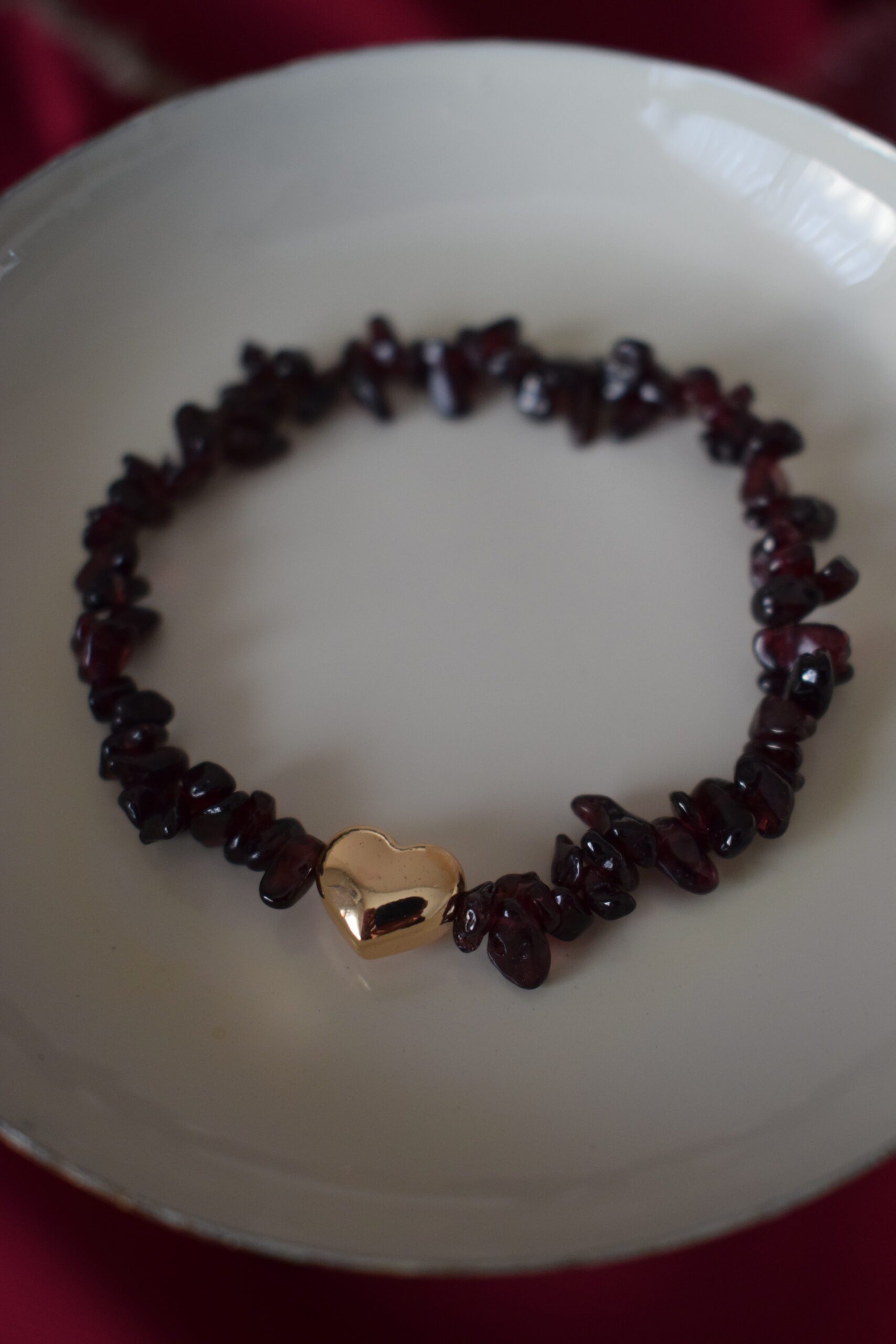 Armband edelsteenchips Granaat ~ AG 001 - Afbeelding 5