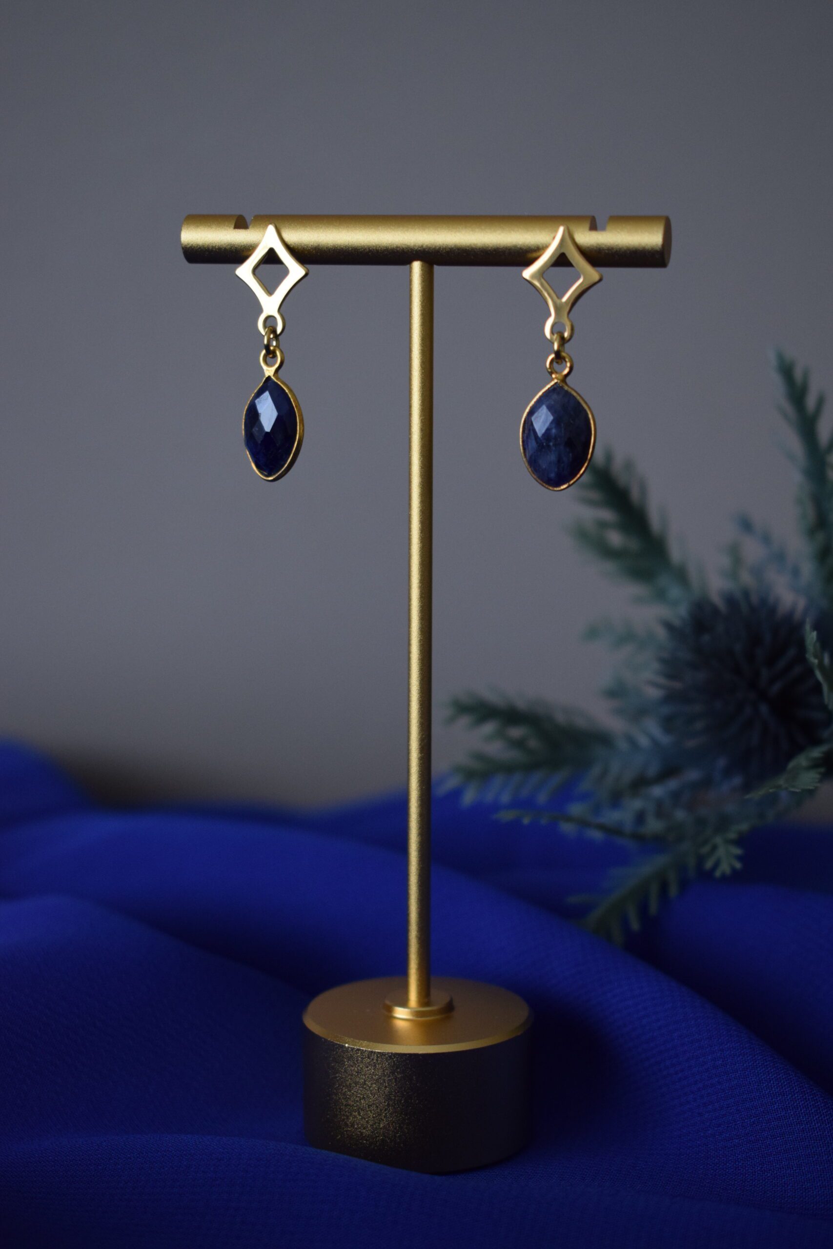 Oorhangers Saffier ~ OG 012 - Afbeelding 3
