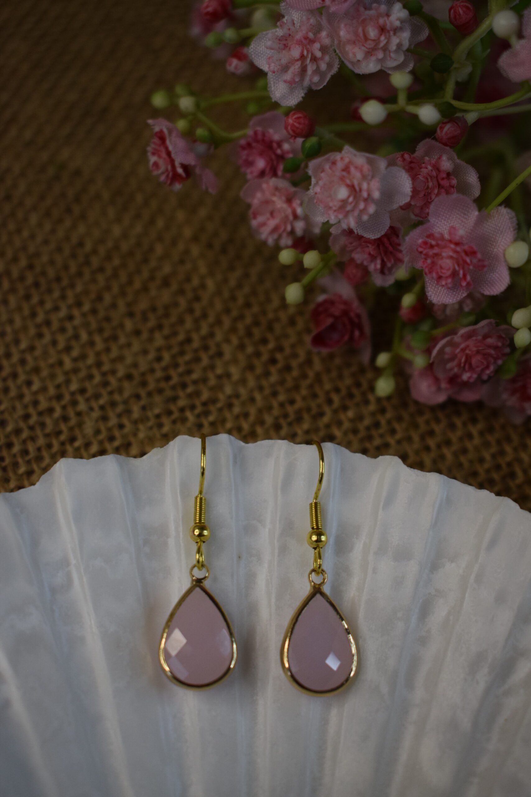 Oorhangers Roze Crystal Glass ~ CG 003 - Afbeelding 5