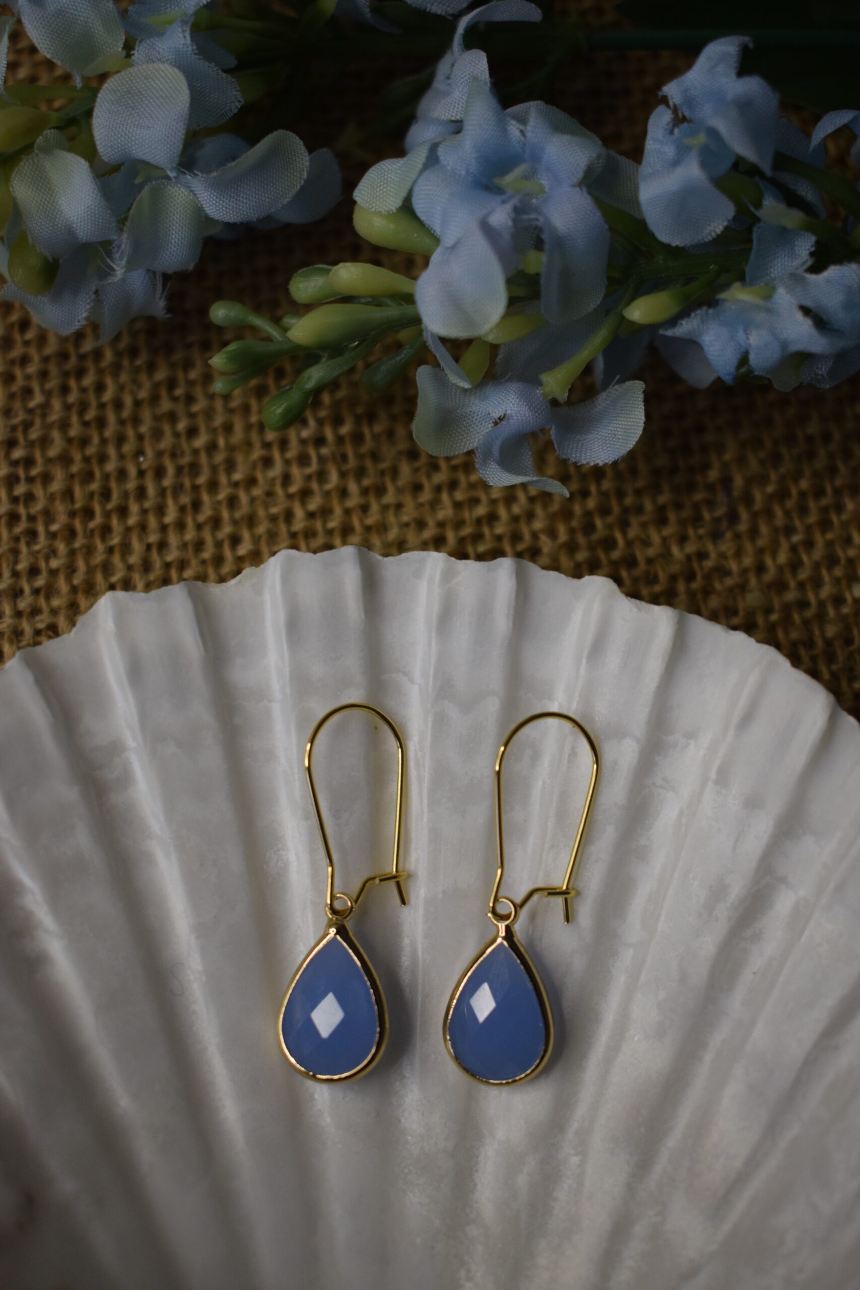 Oorhangers Lavendelblauw Crystal Glass ~ CG 006 - Afbeelding 5
