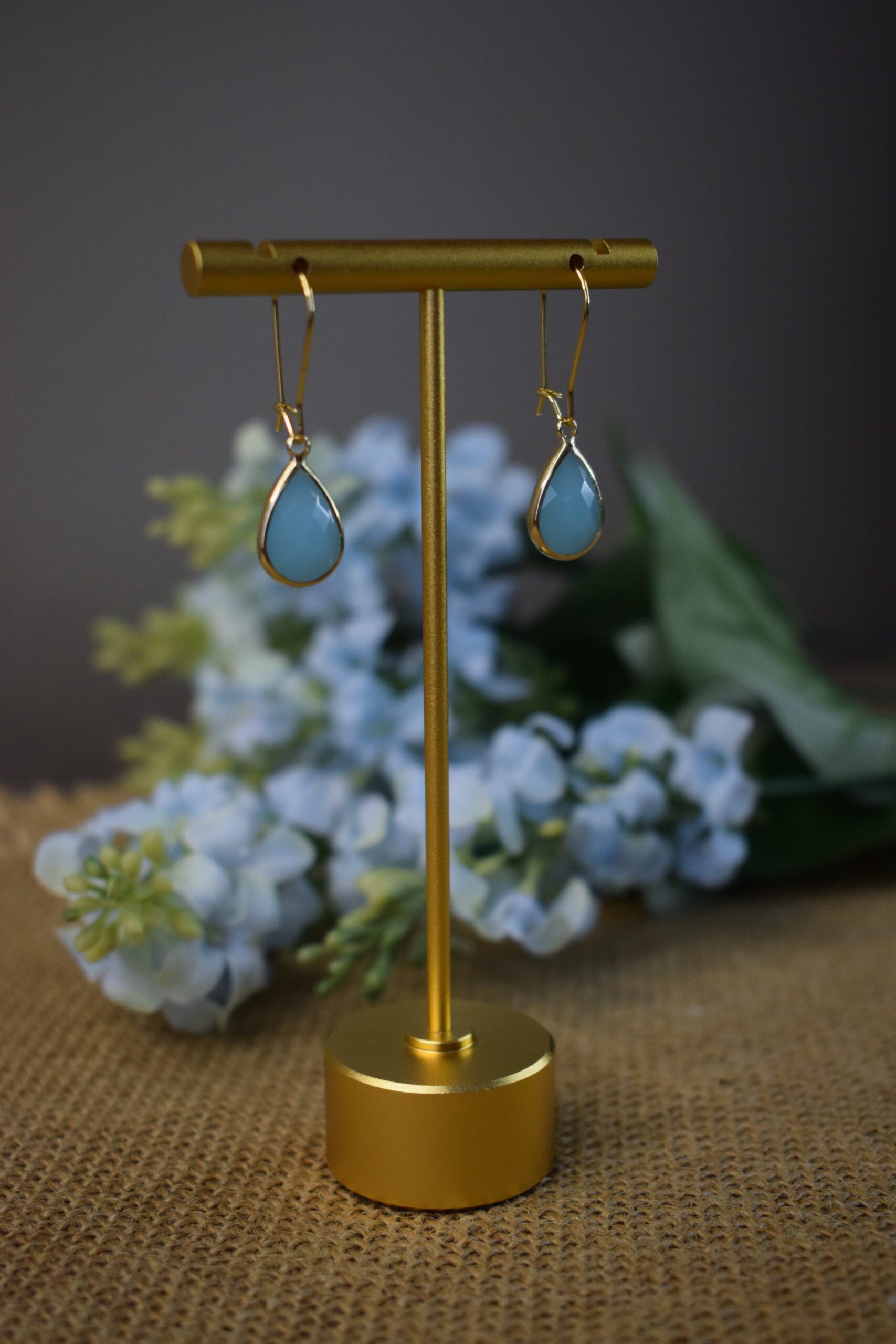 Oorhangers Turkoois Crystal Glass ~ CG 007 - Afbeelding 3