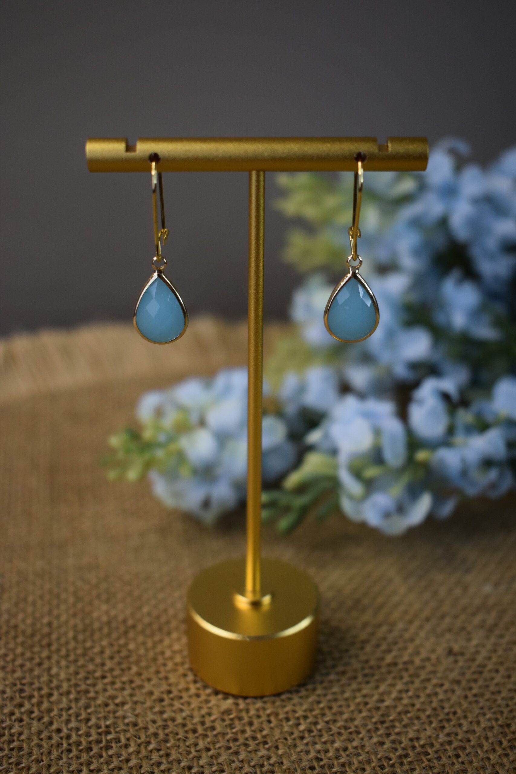 Oorhangers Turkoois Crystal Glass ~ CG 007 - Afbeelding 4