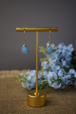Oorhangers Turkoois Crystal Glass ~ CG 007