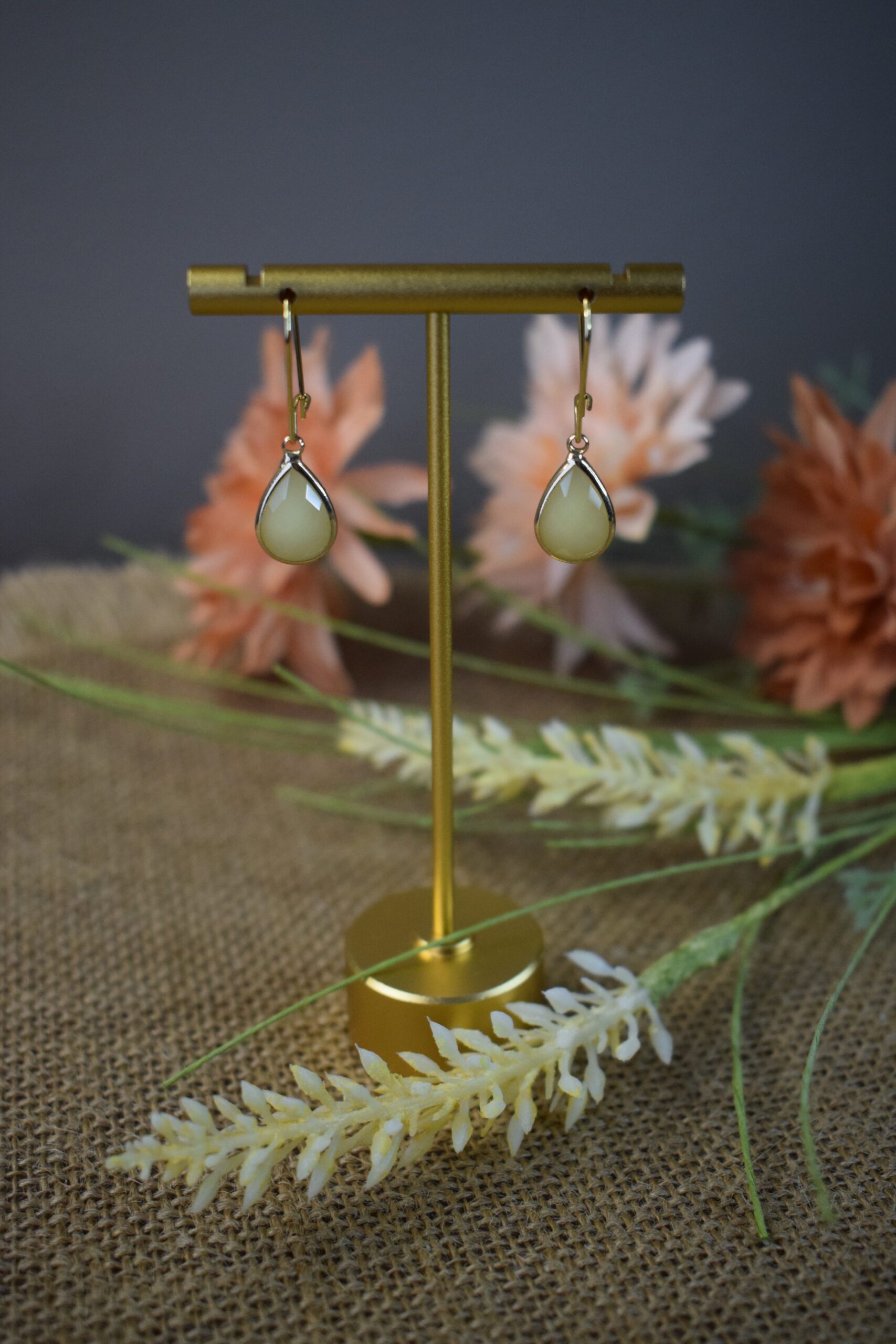 Oorhangers Soft Yellow Crystal Glass ~ CG 005 - Afbeelding 4