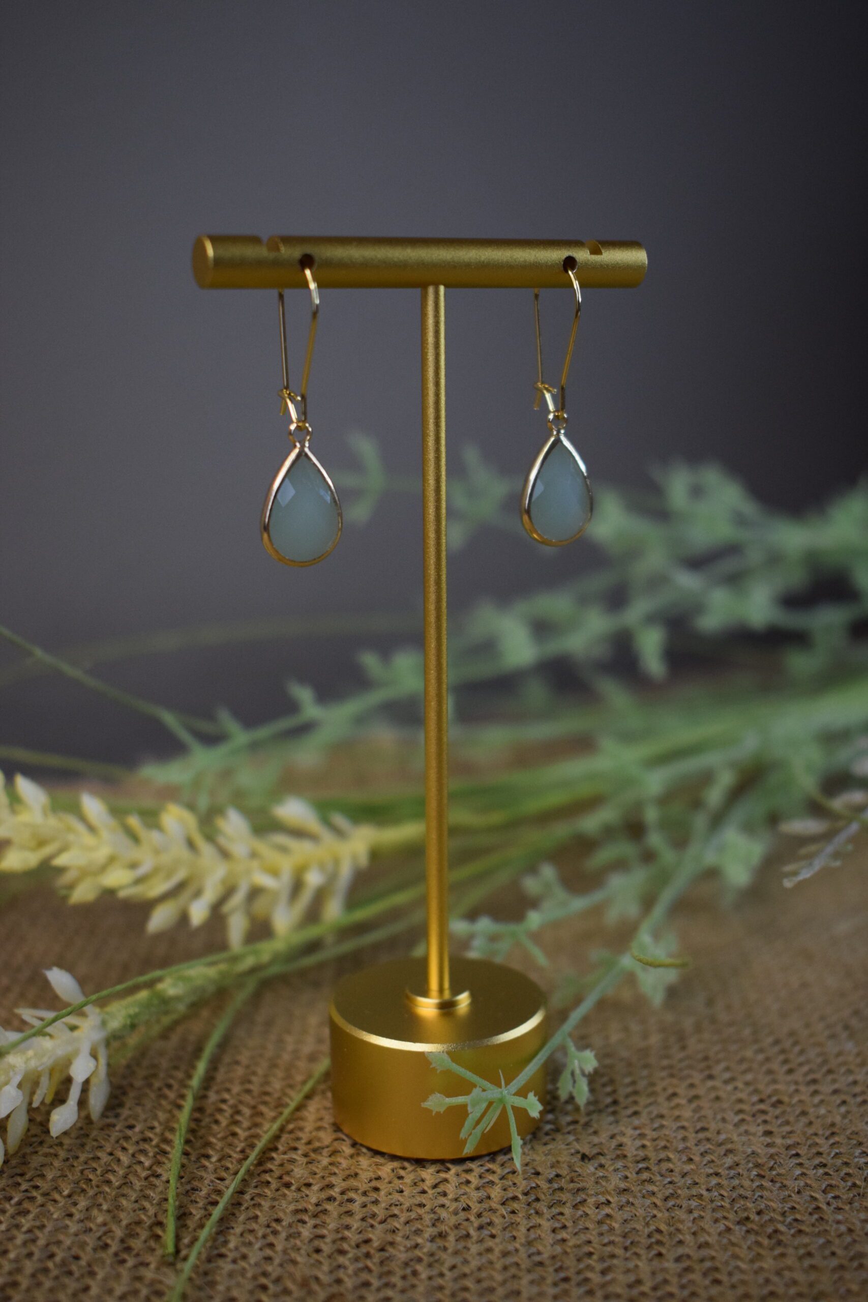 Oorhangers Pale Green Crystal Glass ~ CG 004 - Afbeelding 3