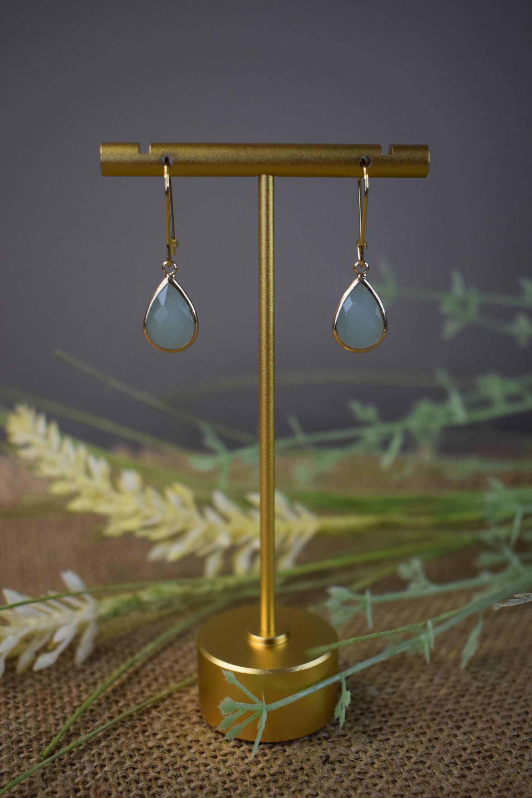 Oorhangers Pale Green Crystal Glass ~ CG 004 - Afbeelding 4