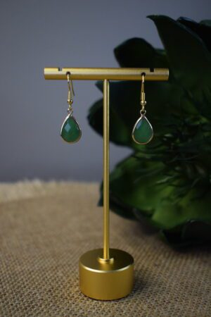 Oorhangers Lively Green Crystal Glass ~ CG 008