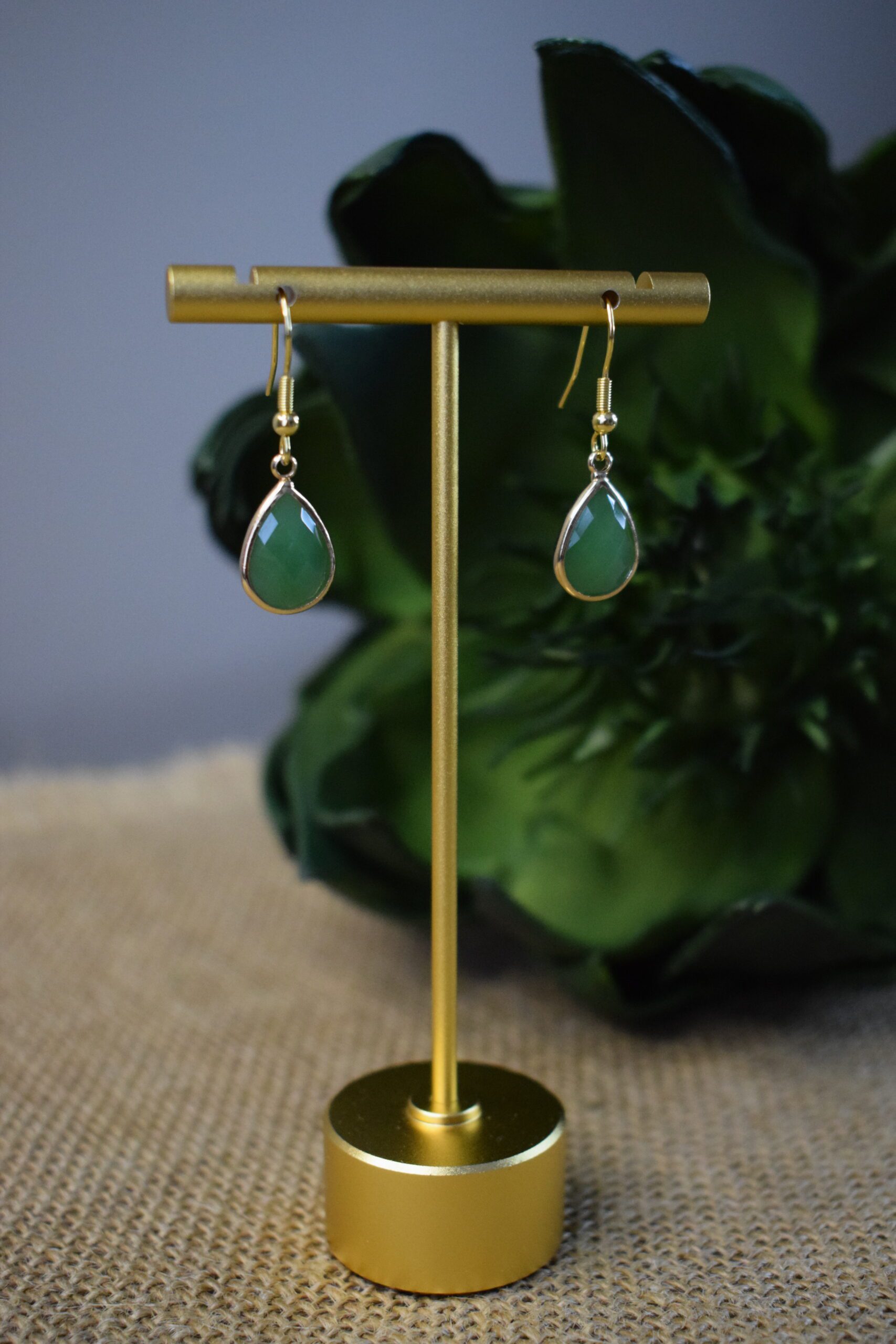 Oorhangers Lively Green Crystal Glass ~ CG 008 - Afbeelding 3