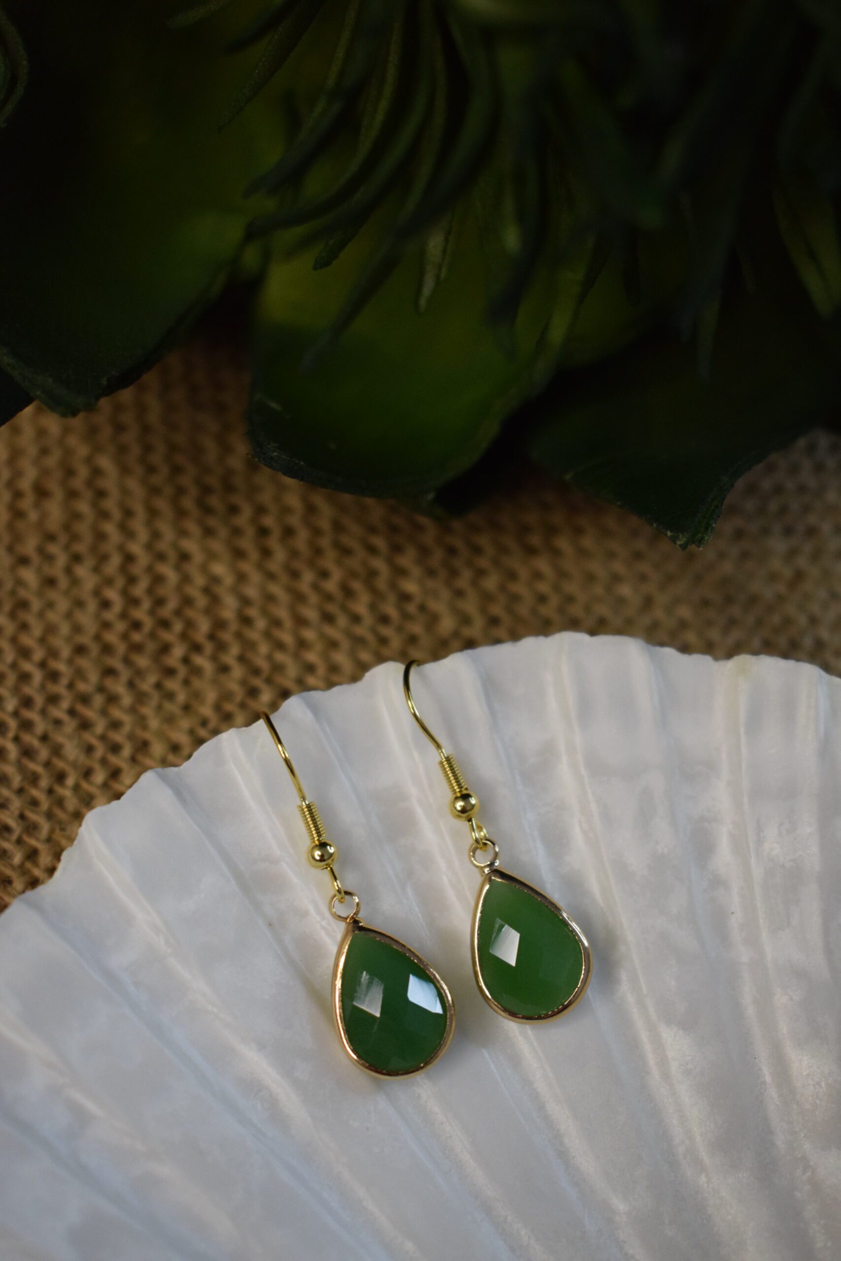 Oorhangers Lively Green Crystal Glass ~ CG 008 - Afbeelding 5