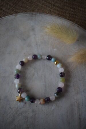 Troostkralenarmbandje met ster ~ TR 003