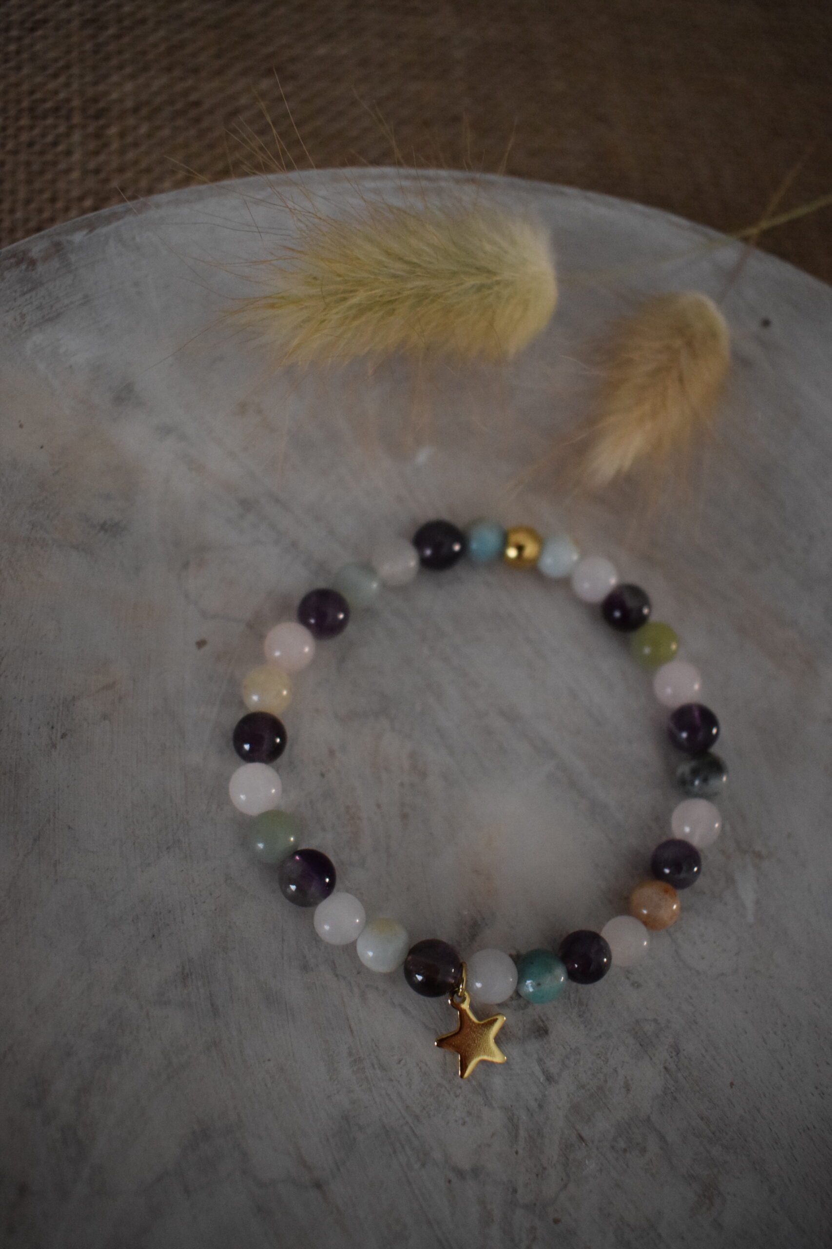 Troostkralenarmbandje met ster ~ TR 003 - Afbeelding 3