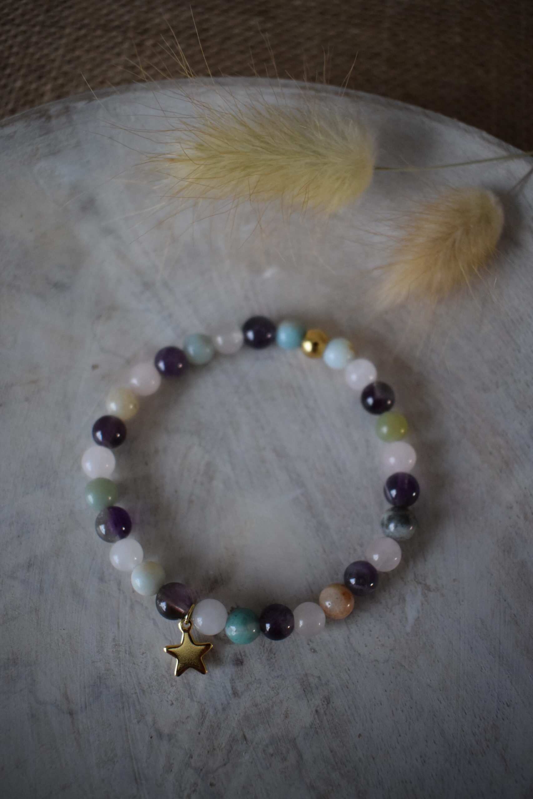 Troostkralenarmbandje met ster ~ TR 003 - Afbeelding 4