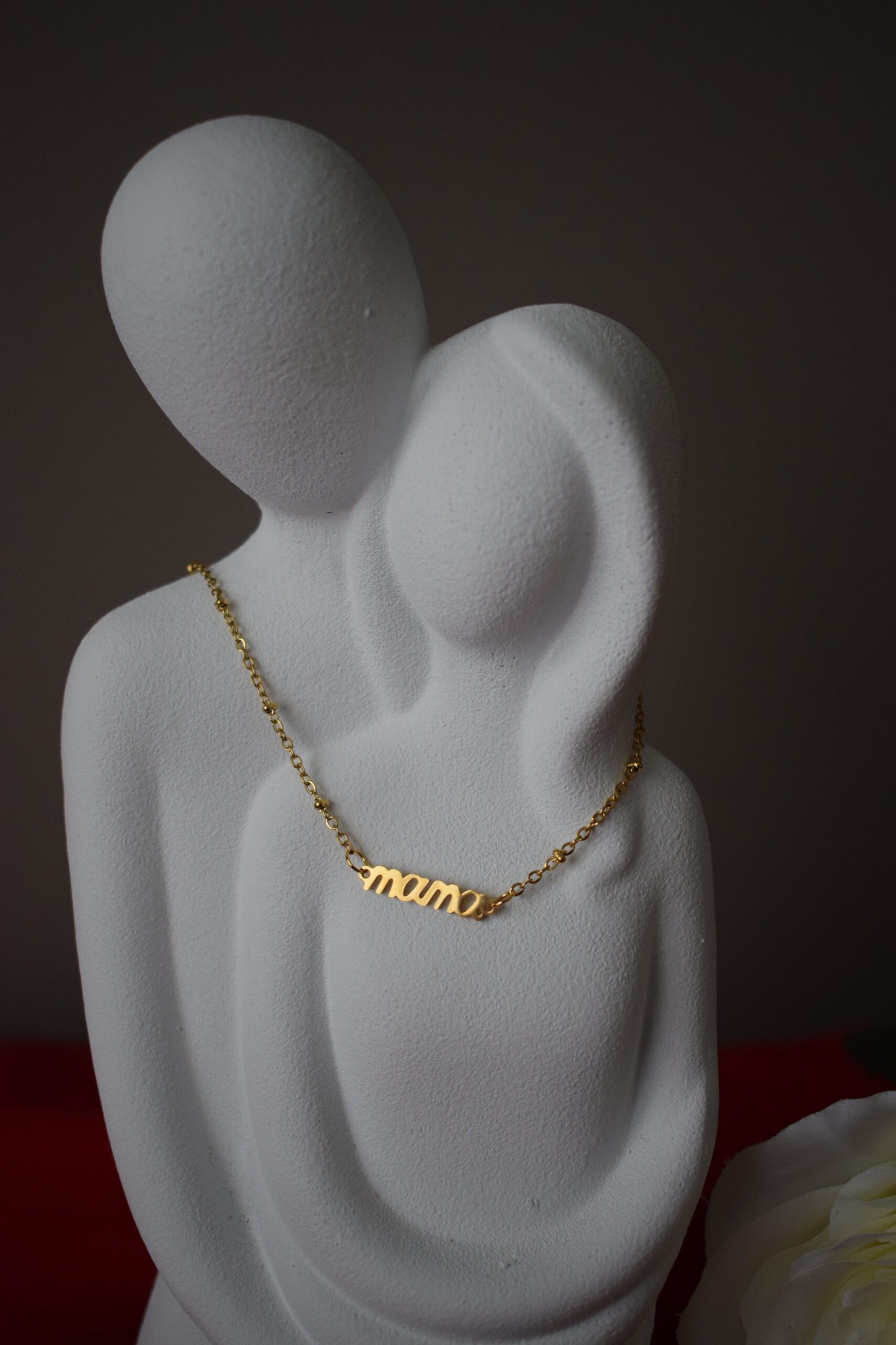 Halsketting 'mama' in stainless steel (goudkleur) ~ LC 026 - Afbeelding 2
