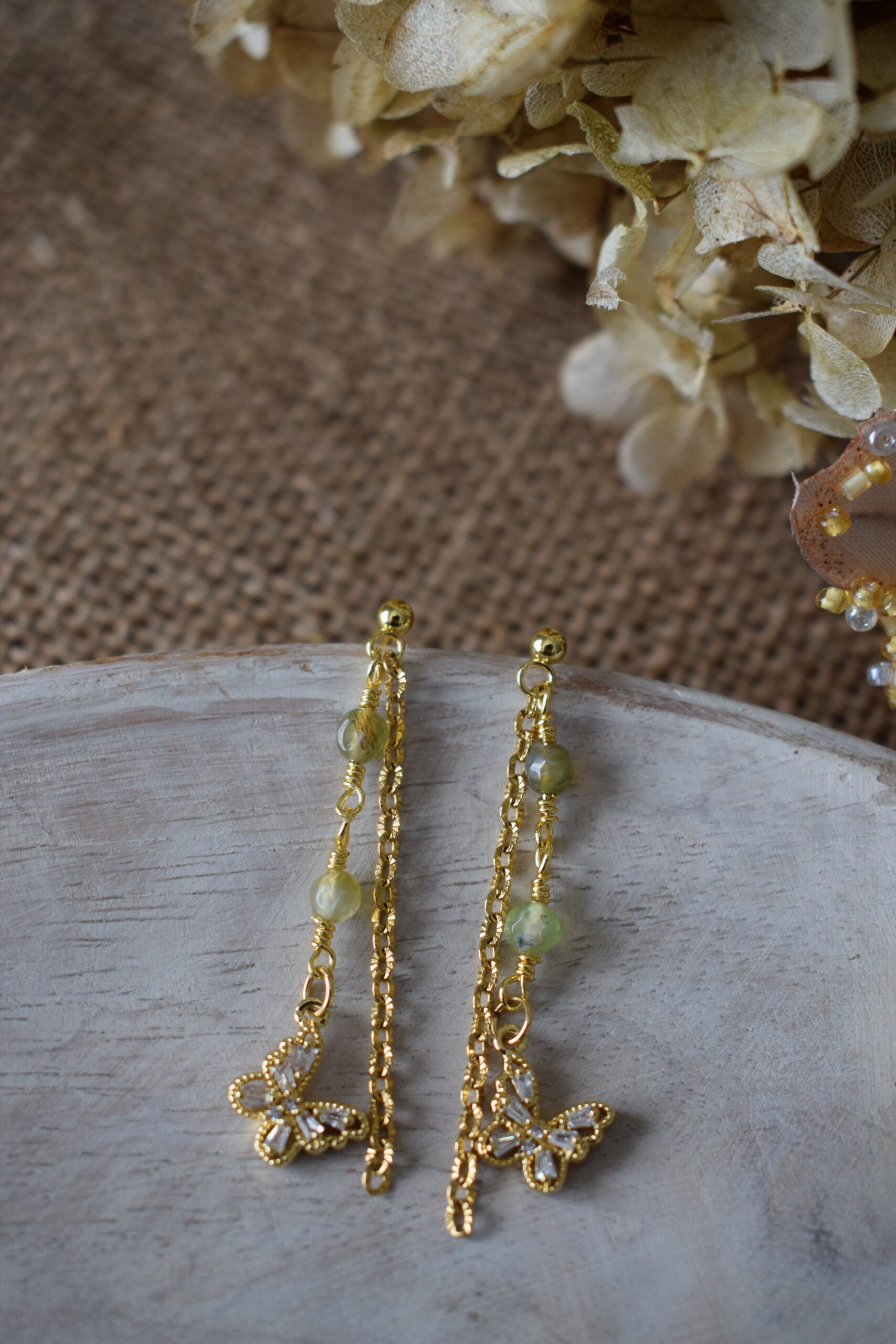 Luxe oorhangers met Zirkonia vlinder ~ VL 001 - Afbeelding 4