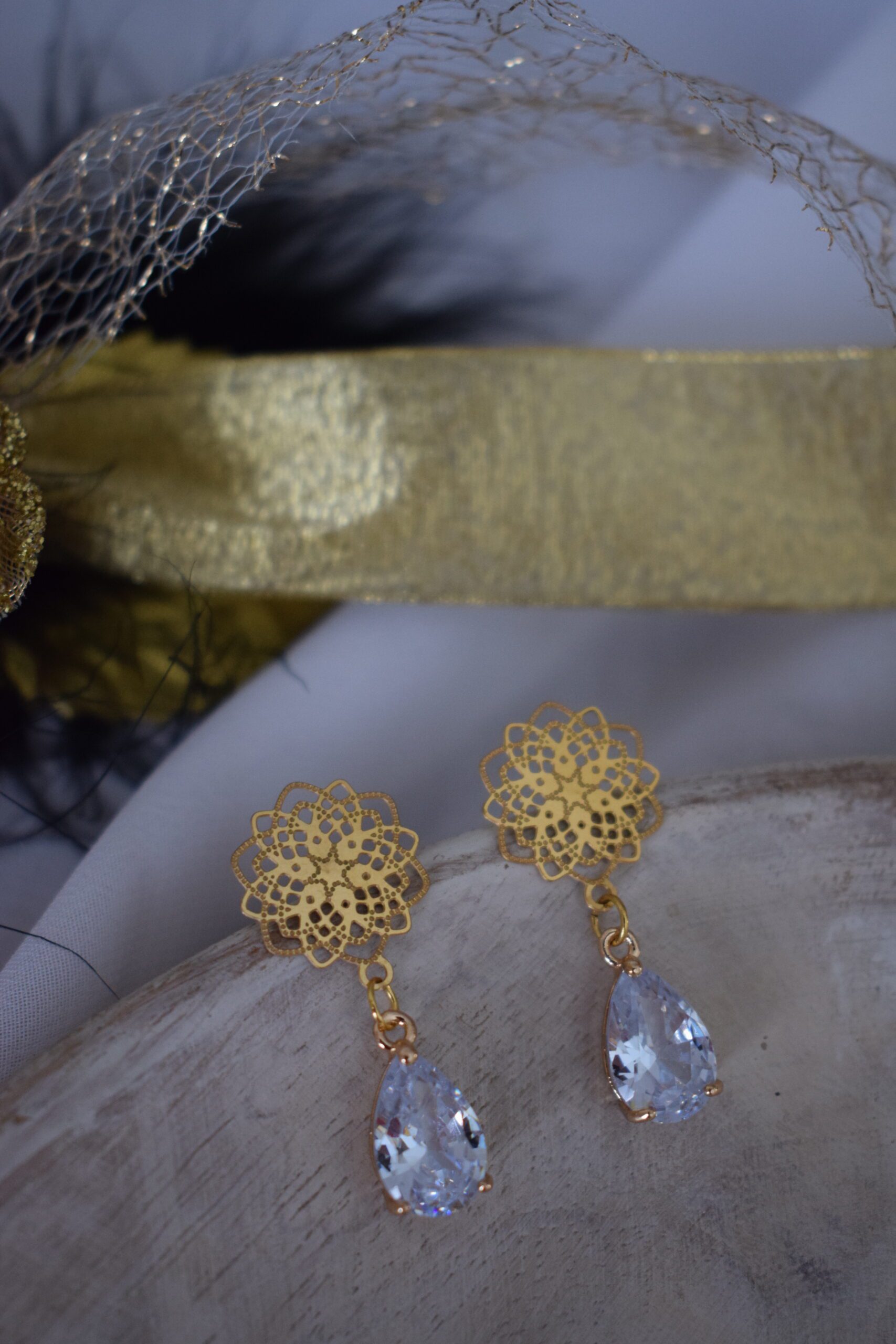 Oorhangers Mandala Clear Crystal Glass ~ FO 023 - Afbeelding 4