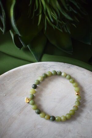 Kralenarmband Groene Jade 6mm ~ GJ 001