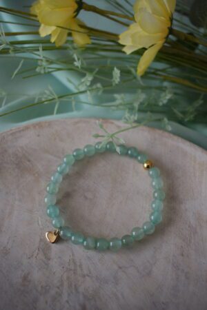 Kralenarmband Groene Aventurijn 6mm ~ GA 001