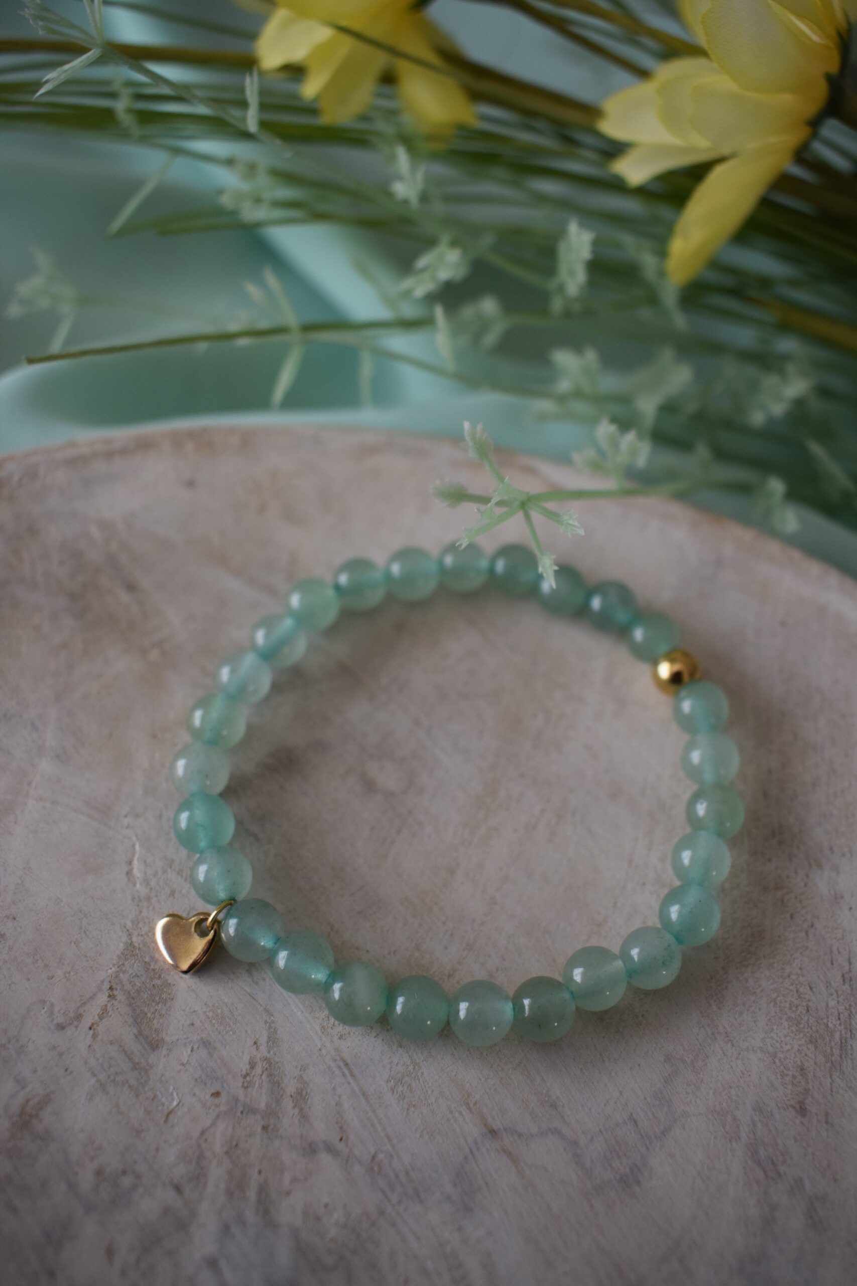 Kralenarmband Groene Aventurijn 6mm ~ GA 001 - Afbeelding 2