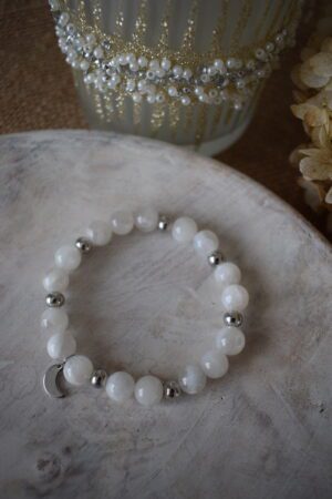 Kralenarmband Maansteen 8mm ~ MS 008
