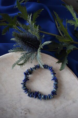 Armband edelsteenchips Lapis Lazuli ~ LL 001