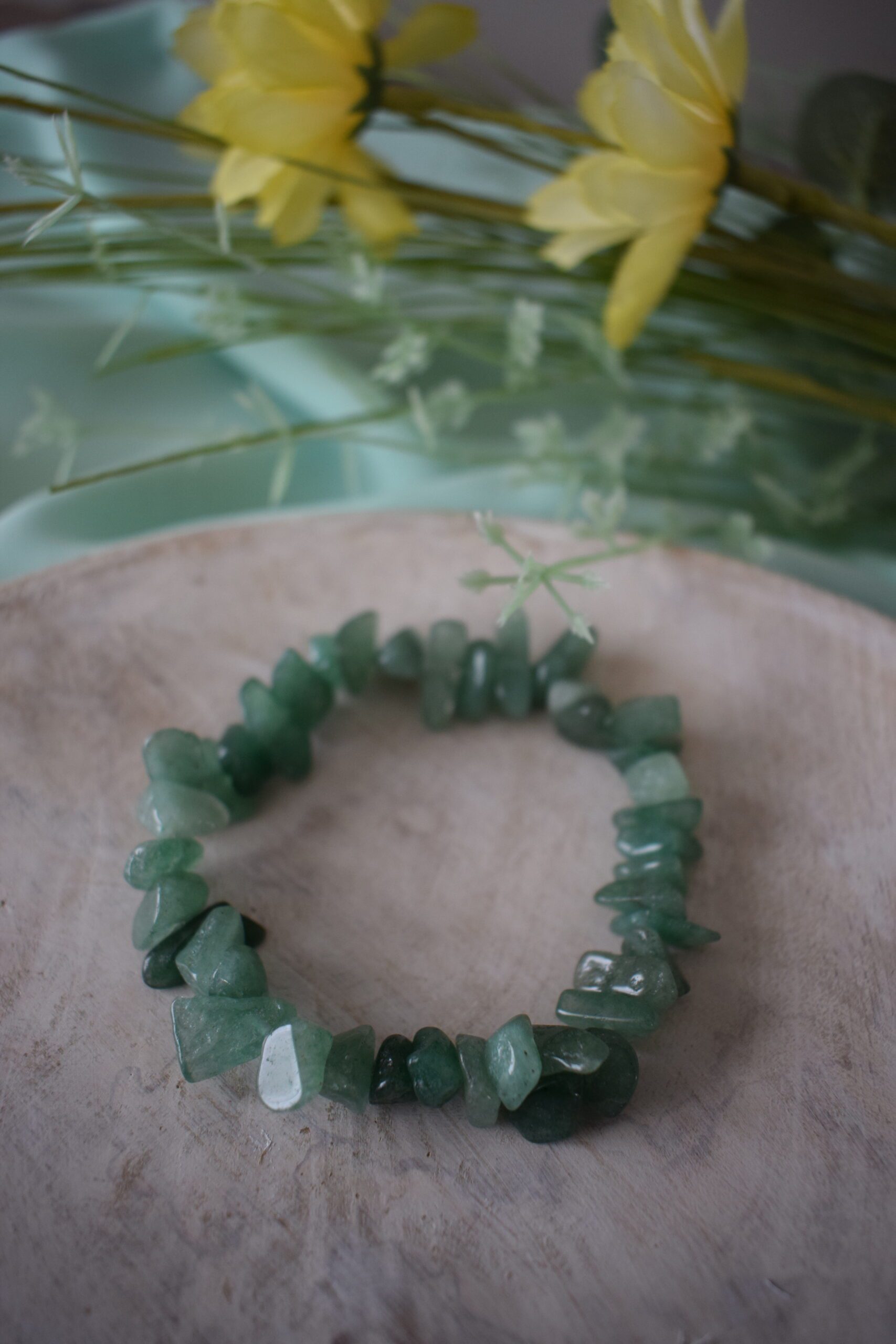 Armband edelsteenchips Groene Aventurijn ~ GA 002 - Afbeelding 4
