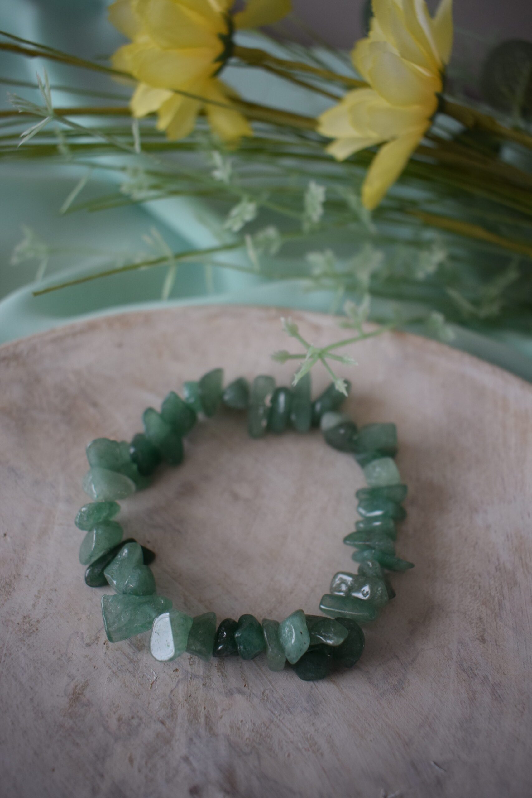 Armband edelsteenchips Groene Aventurijn ~ GA 002 - Afbeelding 3