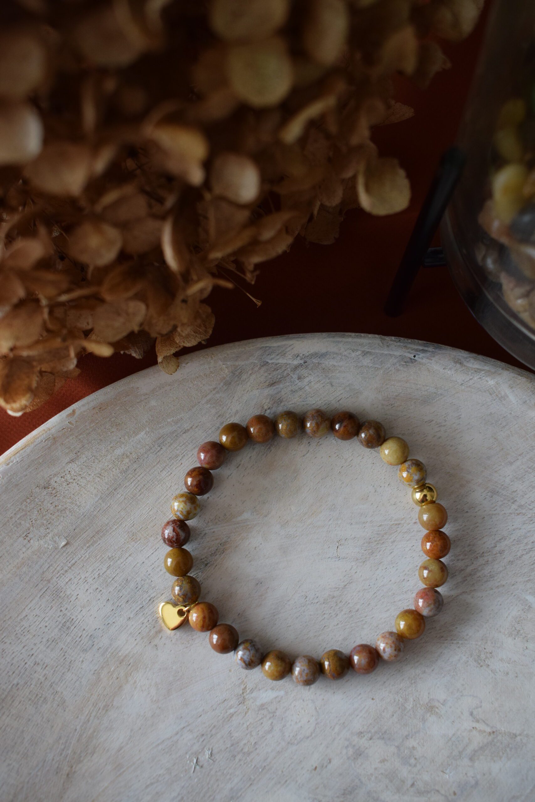 Kralenarmband Natural Jade 6mm ~ NJ 001