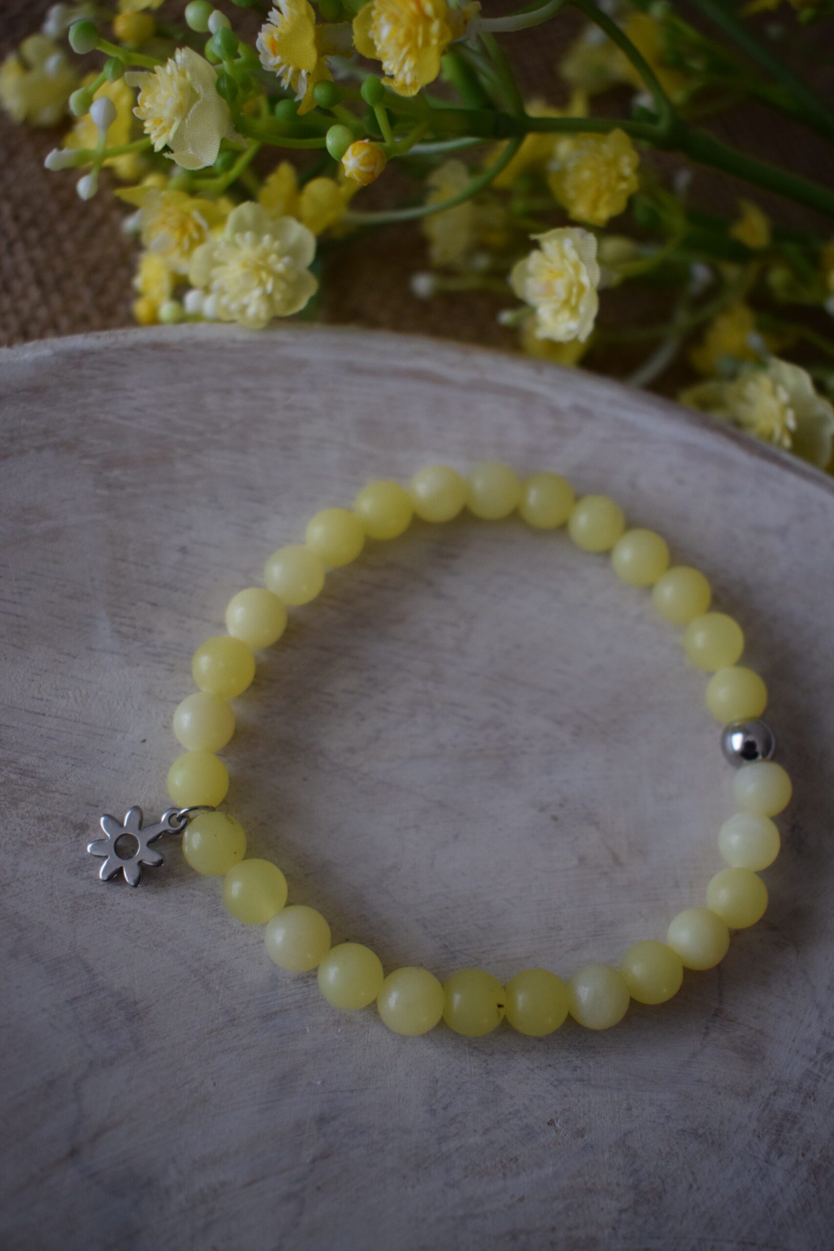 Kralenarmband Lemon Jade 6mm ~ LJ 001 - Afbeelding 3