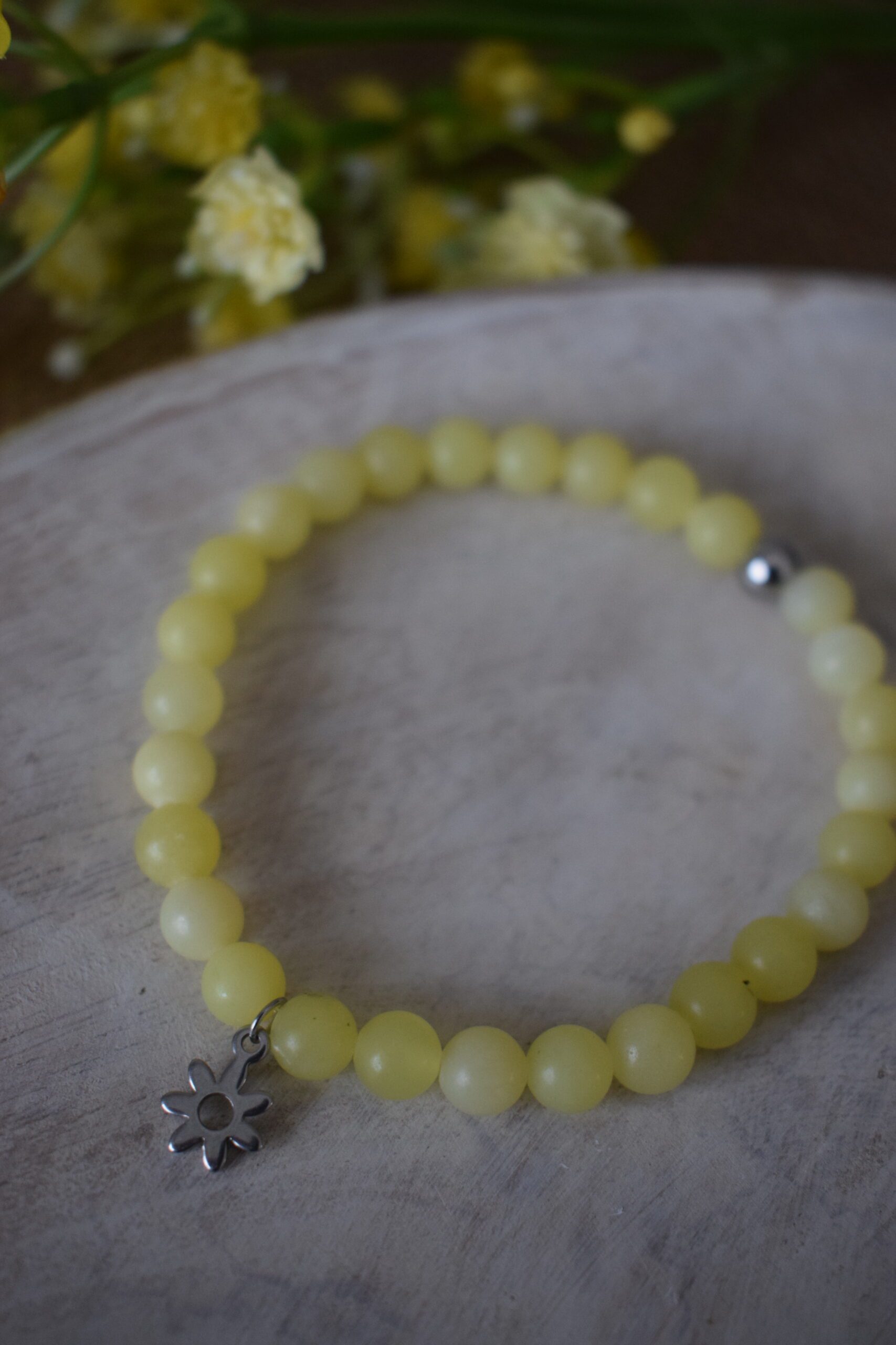 Kralenarmband Lemon Jade 6mm ~ LJ 001 - Afbeelding 4