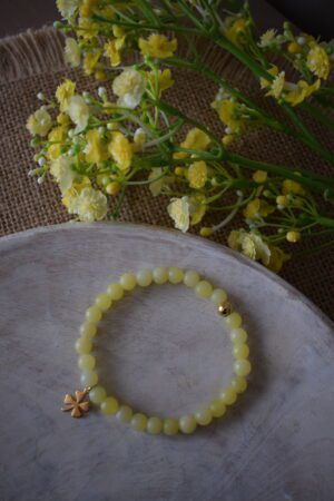 Kralenarmband Lemon Jade 6mm ~ LJ 002