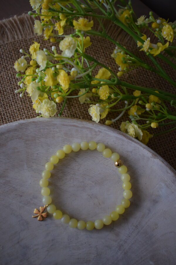 Kralenarmband Lemon Jade 6mm ~ LJ 002