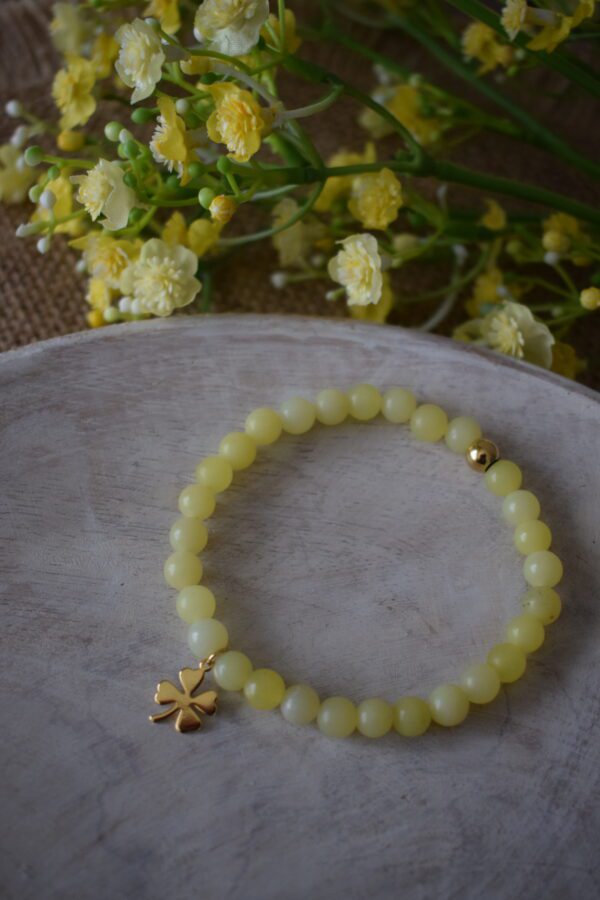 Kralenarmband Lemon Jade 6mm ~ LJ 002 - Afbeelding 2