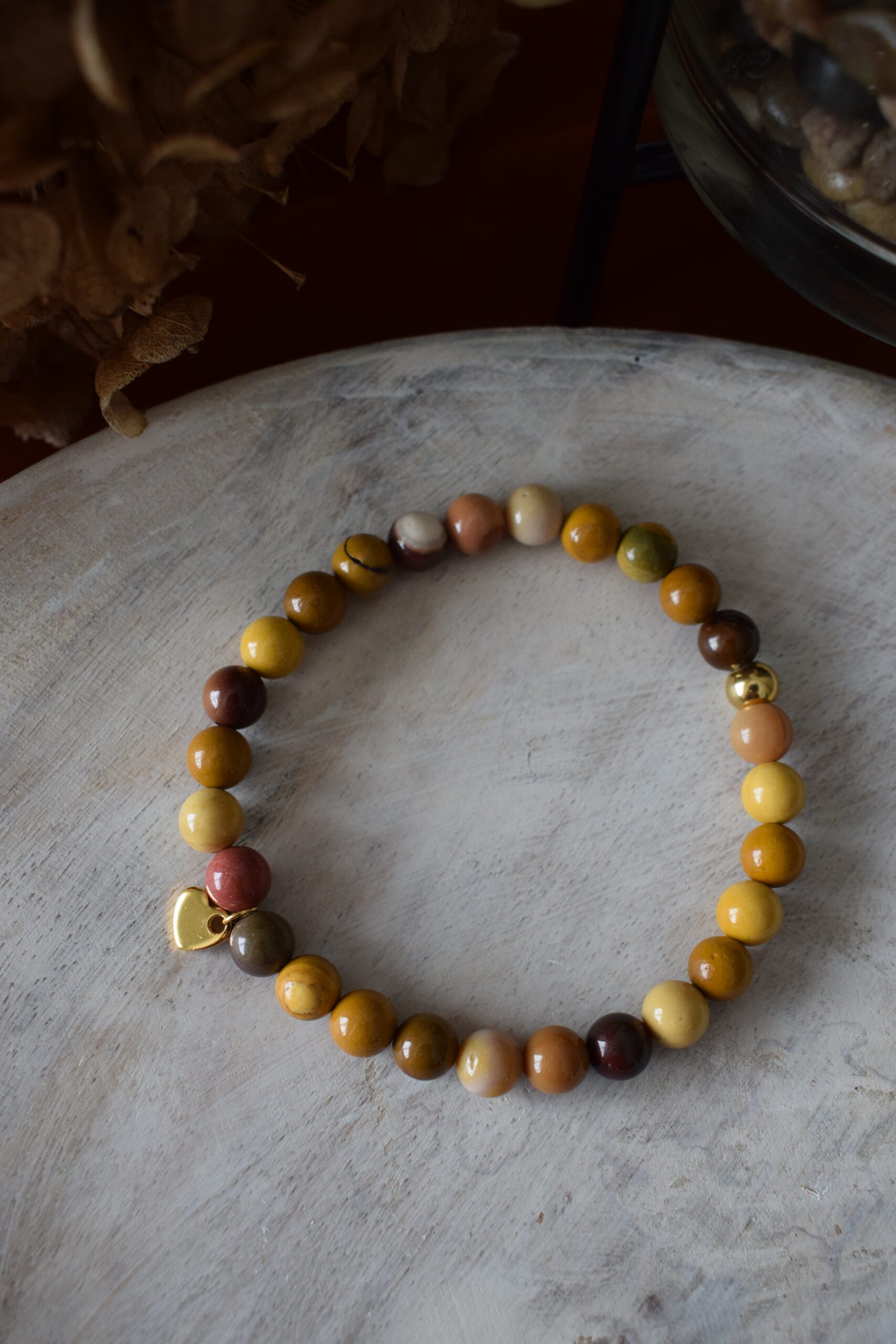 Kralenarmband Mookaïet 6mm ~ MO 001 - Afbeelding 2