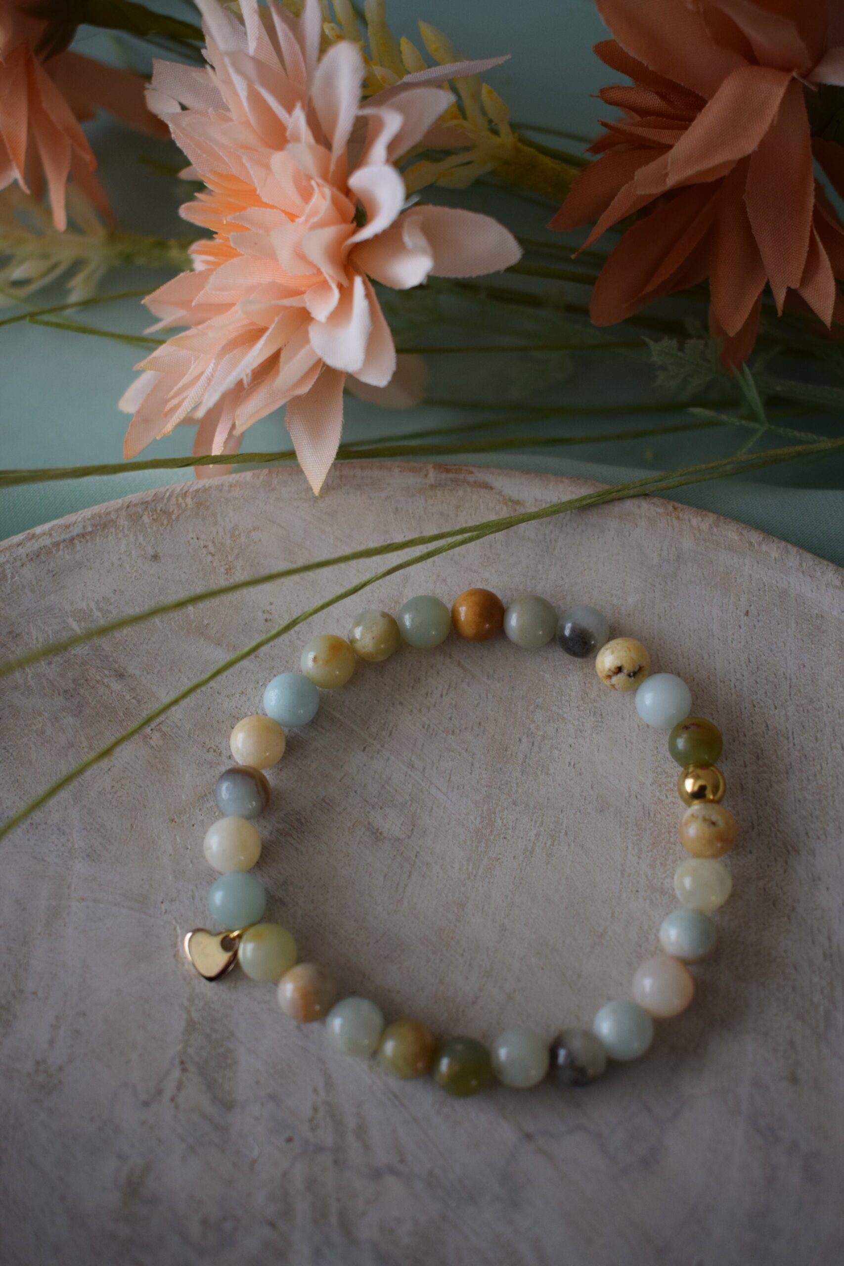 Kralenarmband Amazoniet 6mm ~ AM 002 - Afbeelding 2