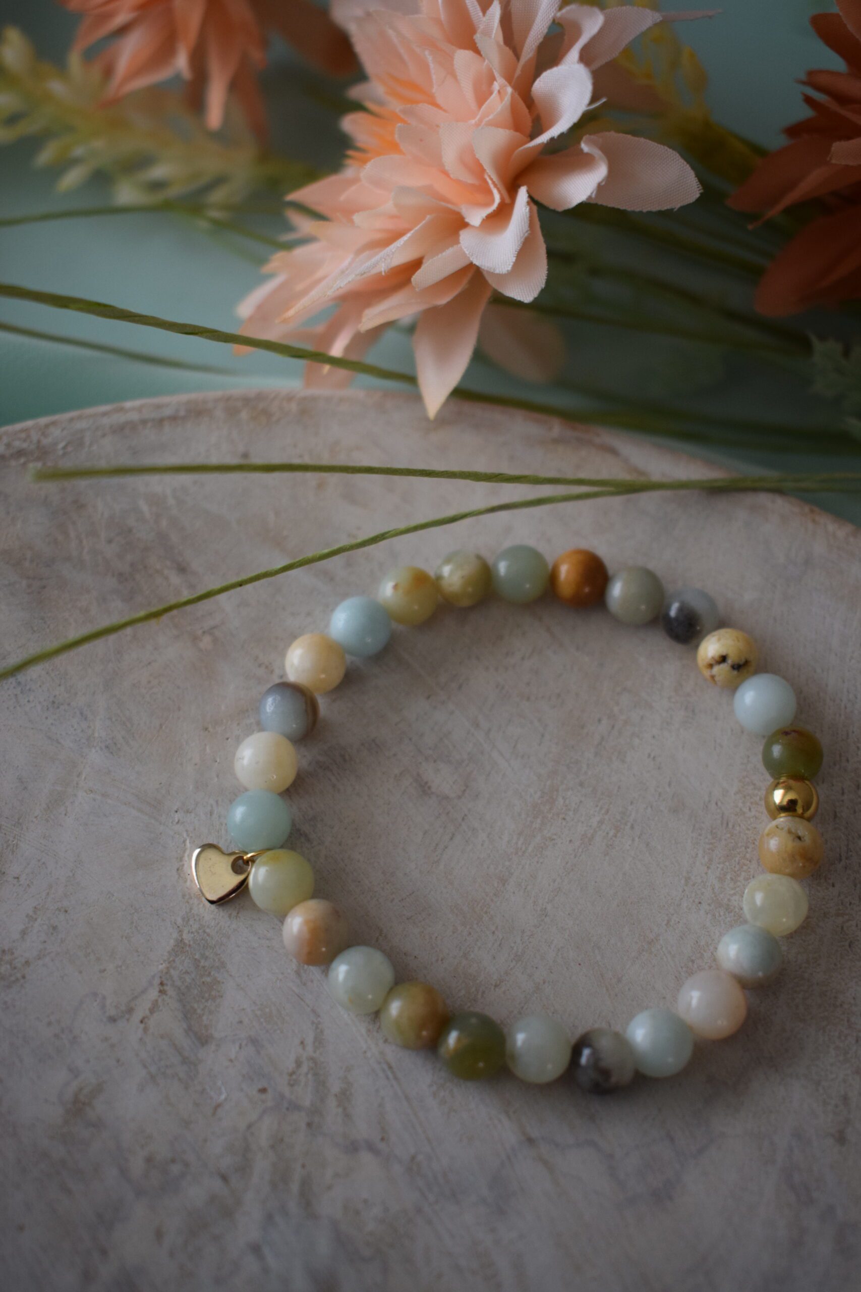 Kralenarmband Amazoniet 6mm ~ AM 002 - Afbeelding 3