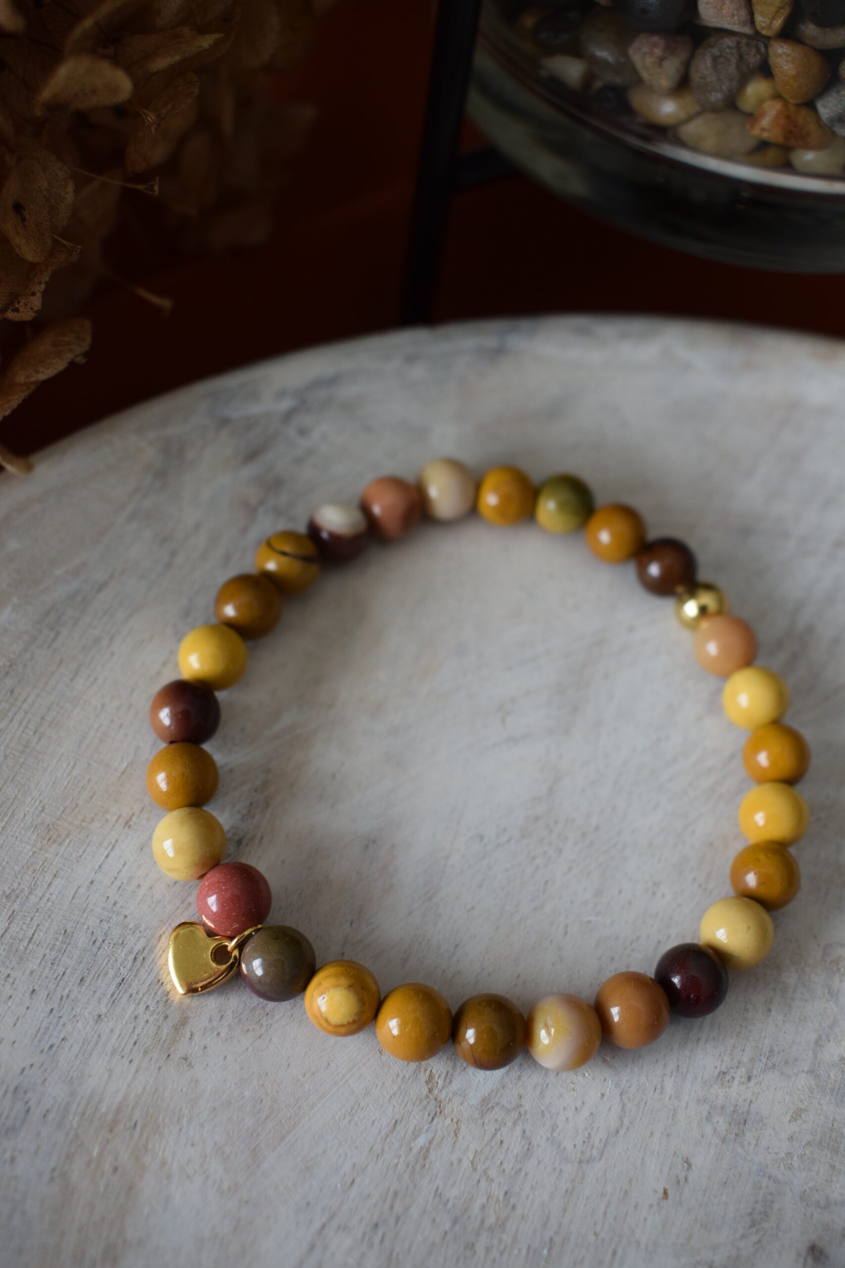 Kralenarmband Mookaïet 6mm ~ MO 001 - Afbeelding 3
