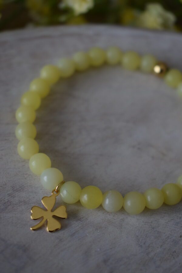 Kralenarmband Lemon Jade 6mm ~ LJ 002 - Afbeelding 4