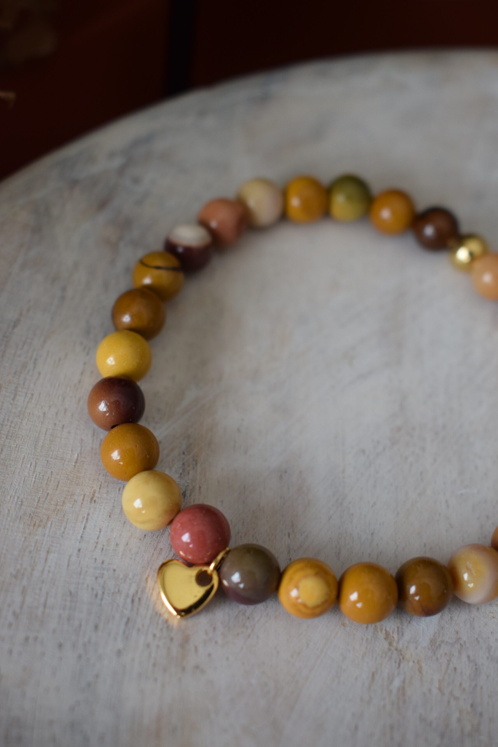 Kralenarmband Mookaïet 6mm ~ MO 001 - Afbeelding 4
