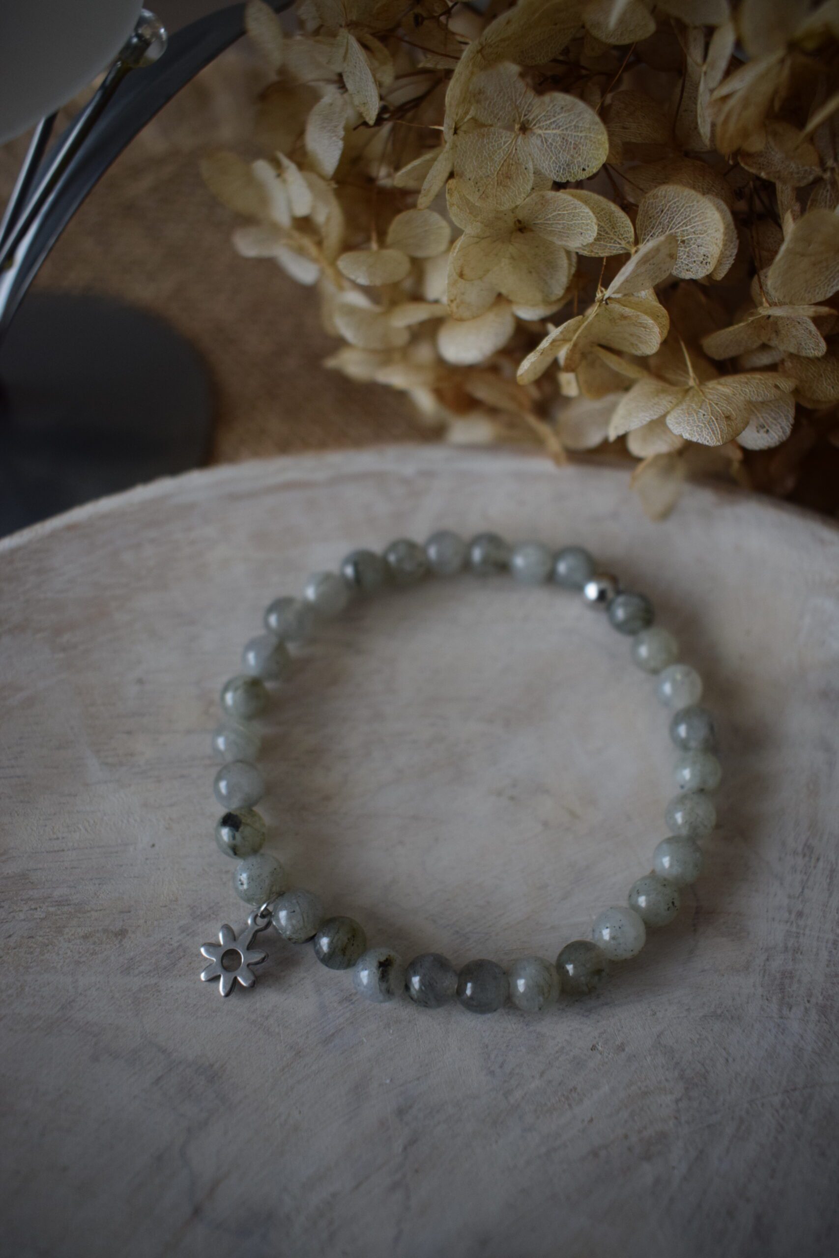 Kralenarmband Labradoriet 6mm ~ LA 001 - Afbeelding 2