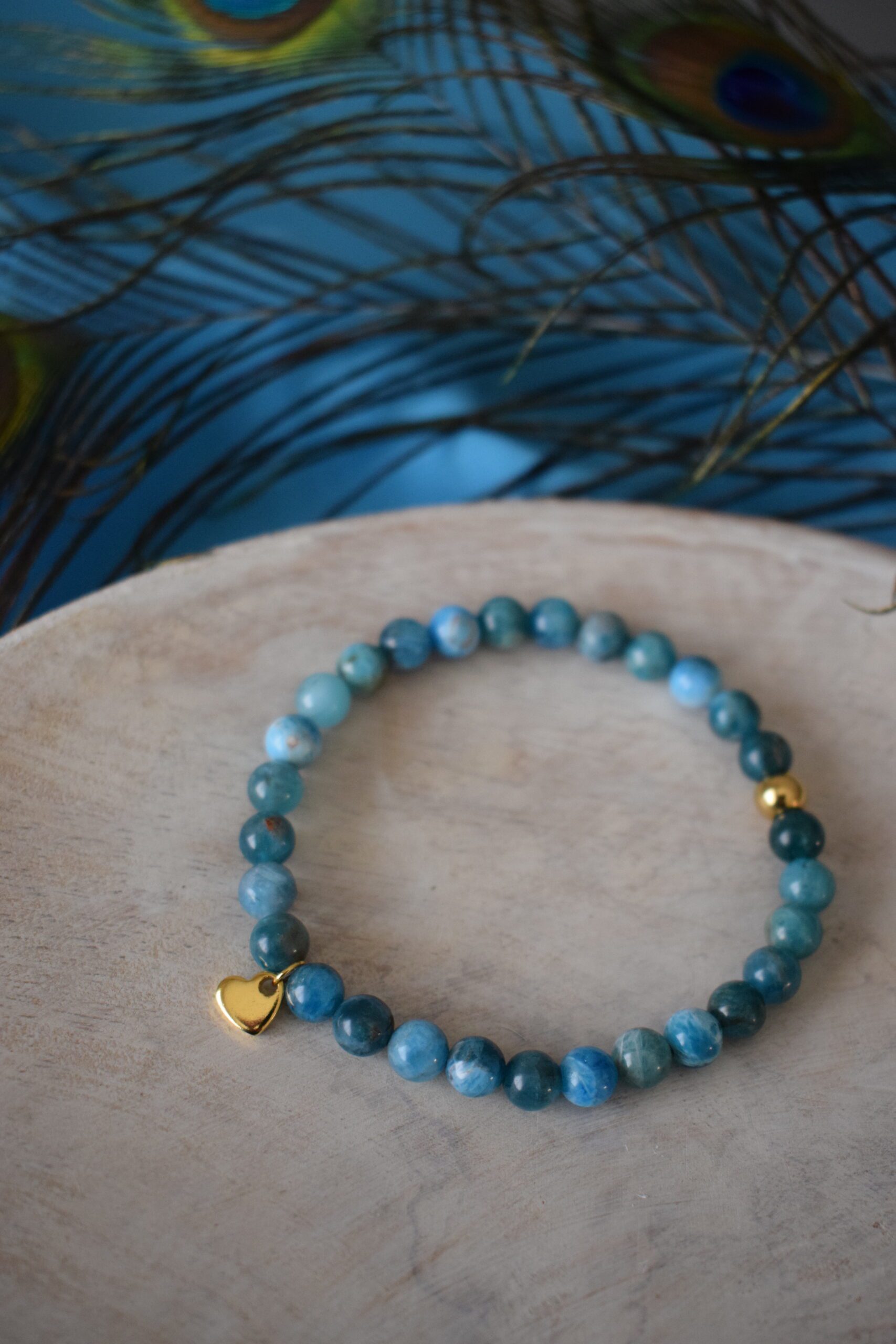Kralenarmband Apatiet 6mm ~ AP 001 - Afbeelding 3
