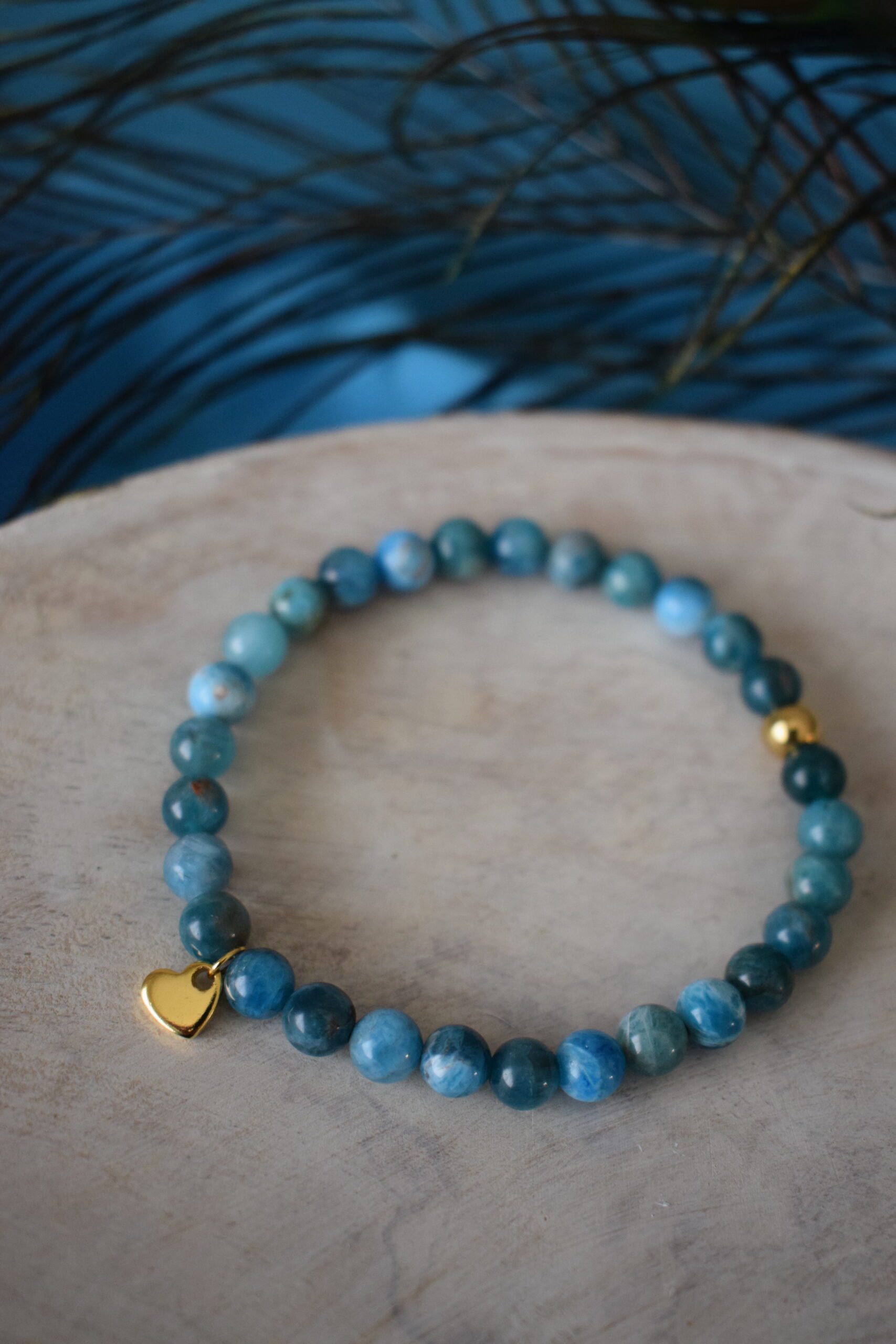 Kralenarmband Apatiet 6mm ~ AP 001 - Afbeelding 4