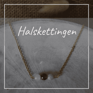 Halskettingen edelstenen