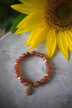 Kralenarmband Zonnesteen 8mm ~ ZO 002