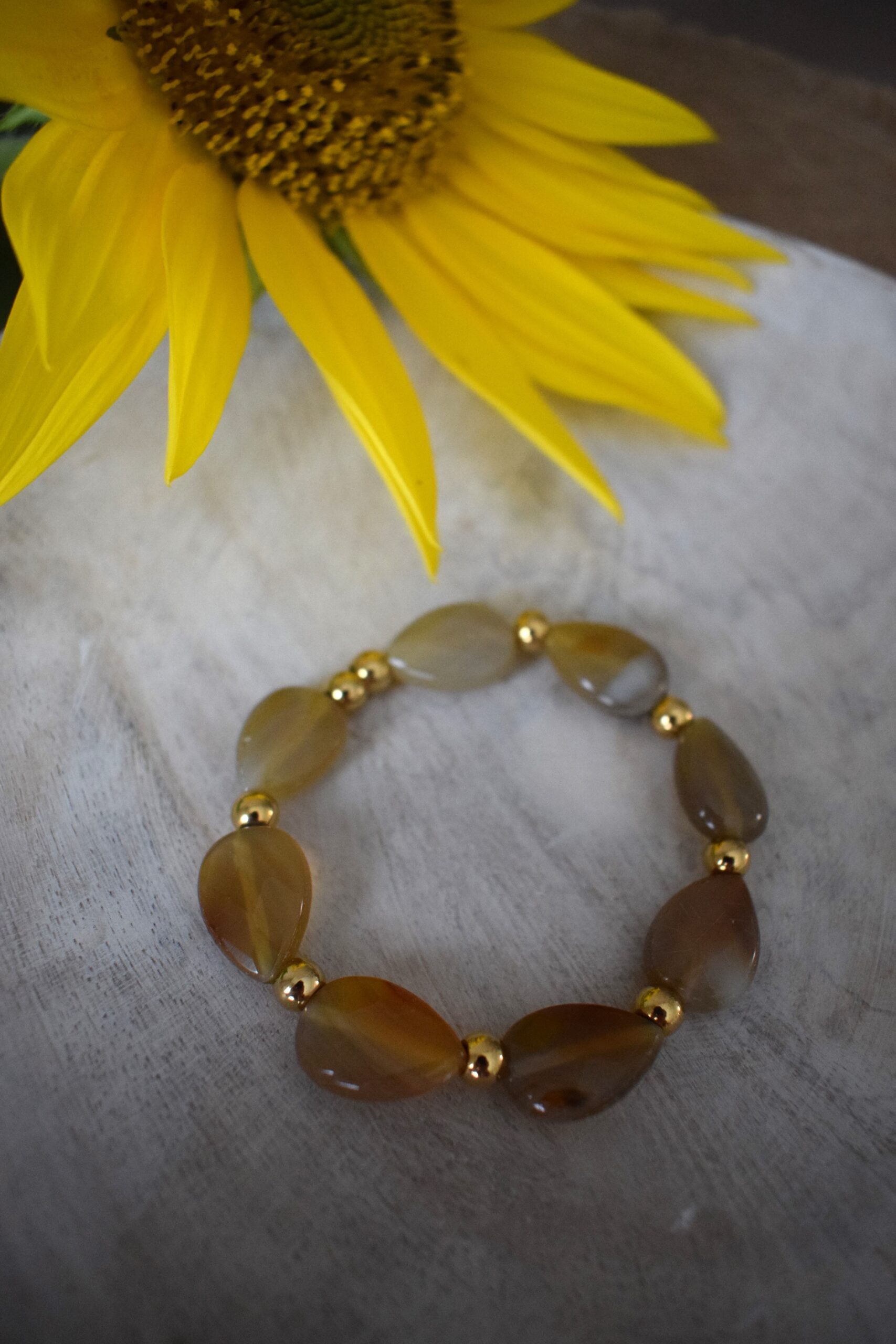 Armband Carneool edelsteenkralen ~ CA 002 - Afbeelding 3