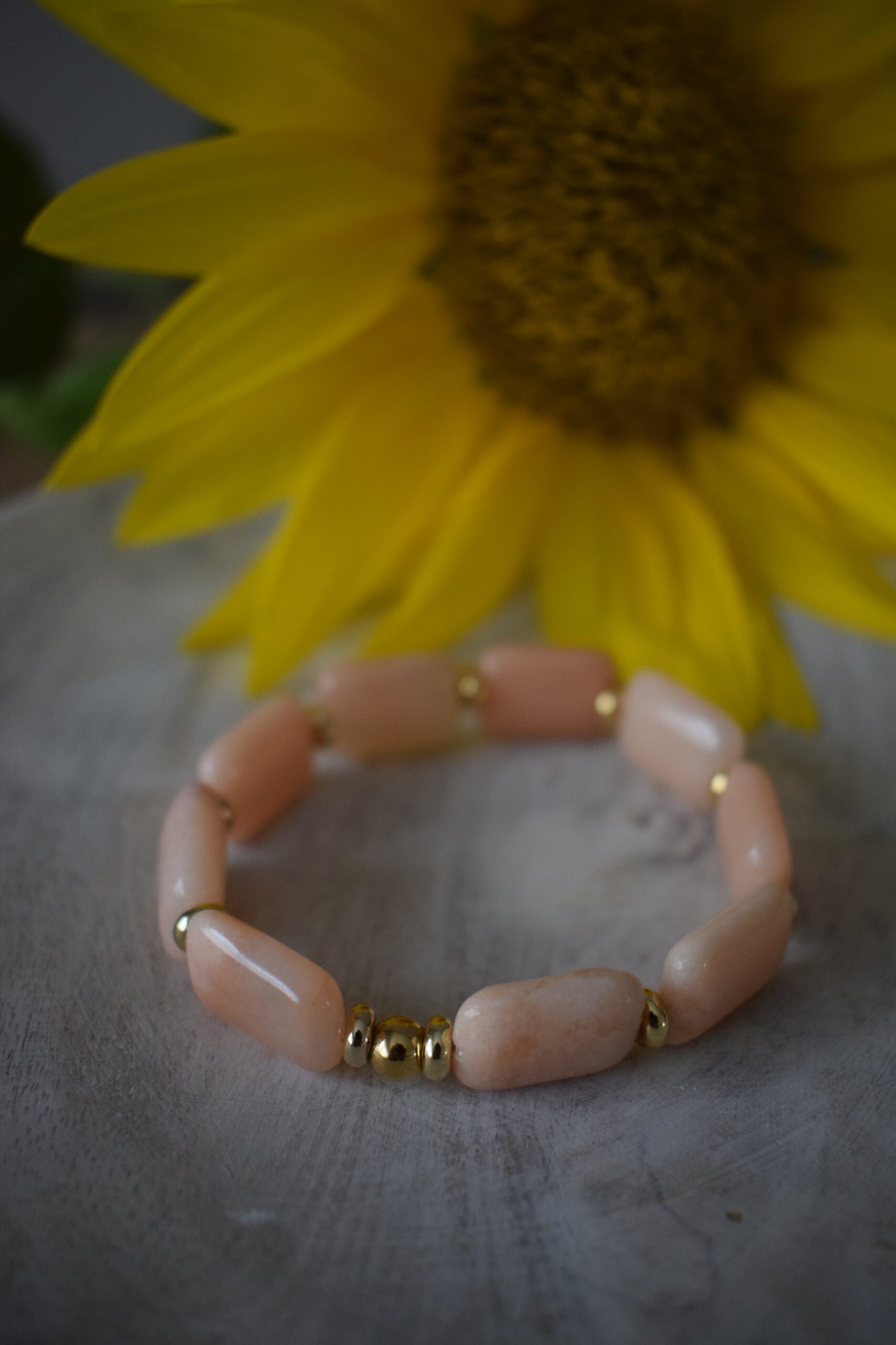 Armband Roze Aventurijn edelsteenkralen ~ RA 003 - Afbeelding 4